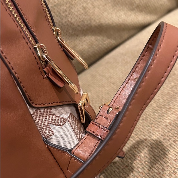 Michael Kors Brown and Cream Logo Backpack - Picture 6 of 16